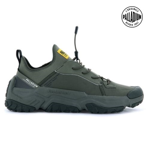 Palladium Off-grid LO NYL Men's Sneakers Olive | UK Y706-KBT